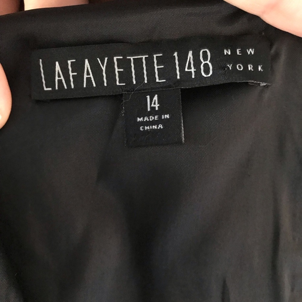 Lafayette 148 Multicolor Abstract Pattern Dress - image 7